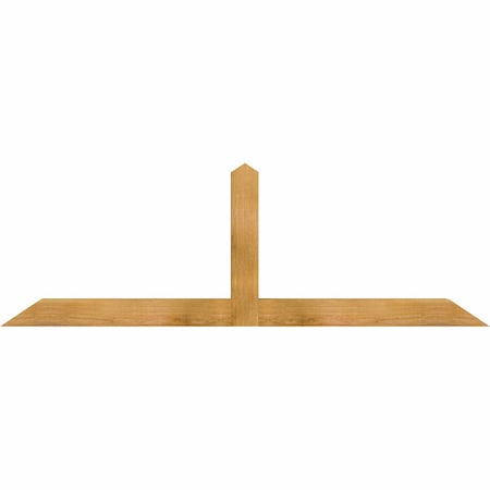 Ekena Millwork Portland Rough Sawn Timber Gable Bracket, Western Red Cedar, 72"W x 24"H x 4"D x 4"F, 8/12 Pitch GBW072X24X0404POR00RWR